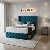 Allen Chesterfield Winged Divan Bed