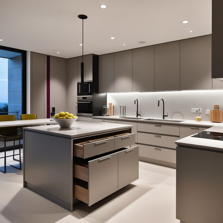 Crestline Modern Kitchen With Optimized Storage Option Bespoke