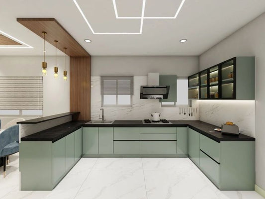 Eclipse Modern Kitchen With Architectural Lighting Bespoke