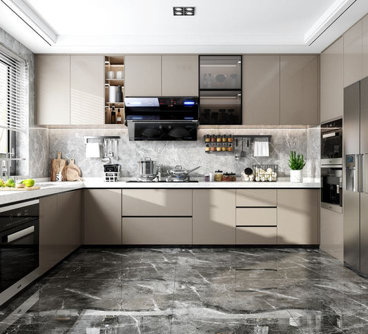 Lavano Modern Kitchen With Handleless Aesthetic Cabinets Bespoke