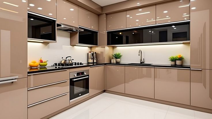 Legacy Modern Kitchen With Contrasting Black Countertop Bespoke