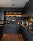 Mozaic Fancy Kitchen With Aesthetic Wooden Finishing Bespoke