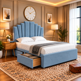 Alina Fanline Panel Divan Storage Bed Frame