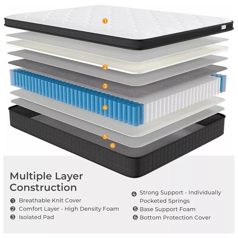 Memory Foam Matress Luxury Sprung Mattress