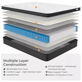 Memory Foam Matress Luxury Sprung Mattress