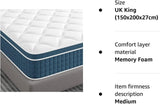 LUXURY ORTHOPAEDIC POCKET 4000 SPRUNG MATTRESS 3FT 4FT6 5FT KING SIZE