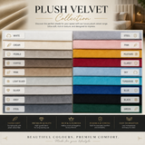 Norvello Sculpted Wing Upholstered Bed Frame