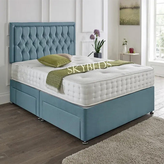 Raquel Divan Bed Frame With Two Drawers