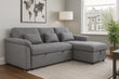 The Driftwood Lounge L-Shaped Sofa In Plush Velvet Fabric