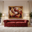 Panne 3 Seater Lounge Luxury Sofa In Maroon Plush Velvet Fabric