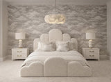 Rayan Luxury Teddy Boucle Bubble Bed Frame
