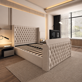 Zenith Winged Chesterfield TV Bed Frame
