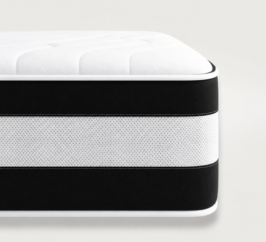 LUXE 3D Border Hybrid Mattress Orthopaedic Design with Memory Foam and Springs