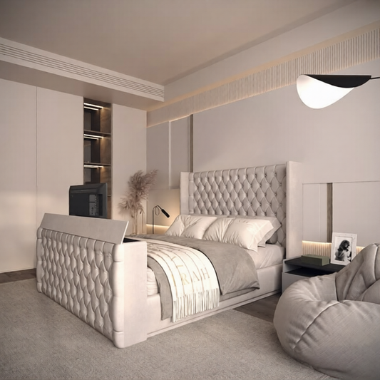 Zenith Winged Chesterfield TV Bed Frame