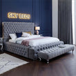 ambassador bed in silver color