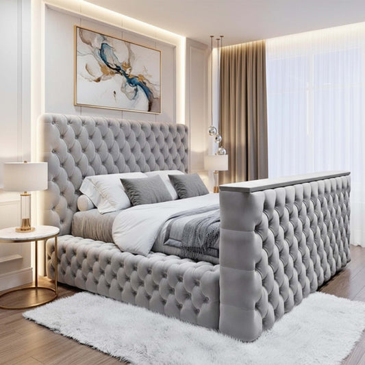 Marlow Ambassador TV Bed Frame in Plush Velvet