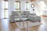 Azzuro Universal Corner Sofabed in Grey