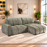 Portland Universal Corner Sofabed In Green