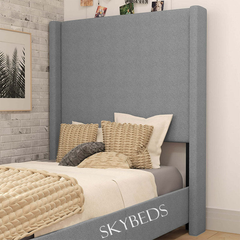 Bed Luke Luke Wingback Bespoke Childrens Bed Frame – Sky Beds