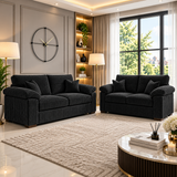Lockridge Grace 3 And 2 Seater Sofa In Jumbo Fabric
