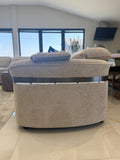 Bicester Electric Recliner Modular Large Corner Sofa In Beige