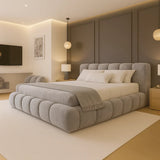 Texas Cloud Bed Frame in Boucle Faric