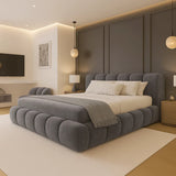 Texas Cloud Bed Frame in Boucle Faric