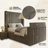 Meo Winged Panel TV Bed Frame