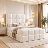 Madona Upholstered Cubed Bed Frame