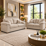 Lockridge Grace 3 And 2 Seater Sofa In Jumbo Fabric