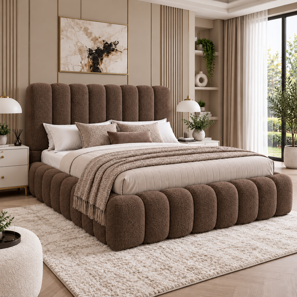Lorenzo Fluted Bubble Bed Frame