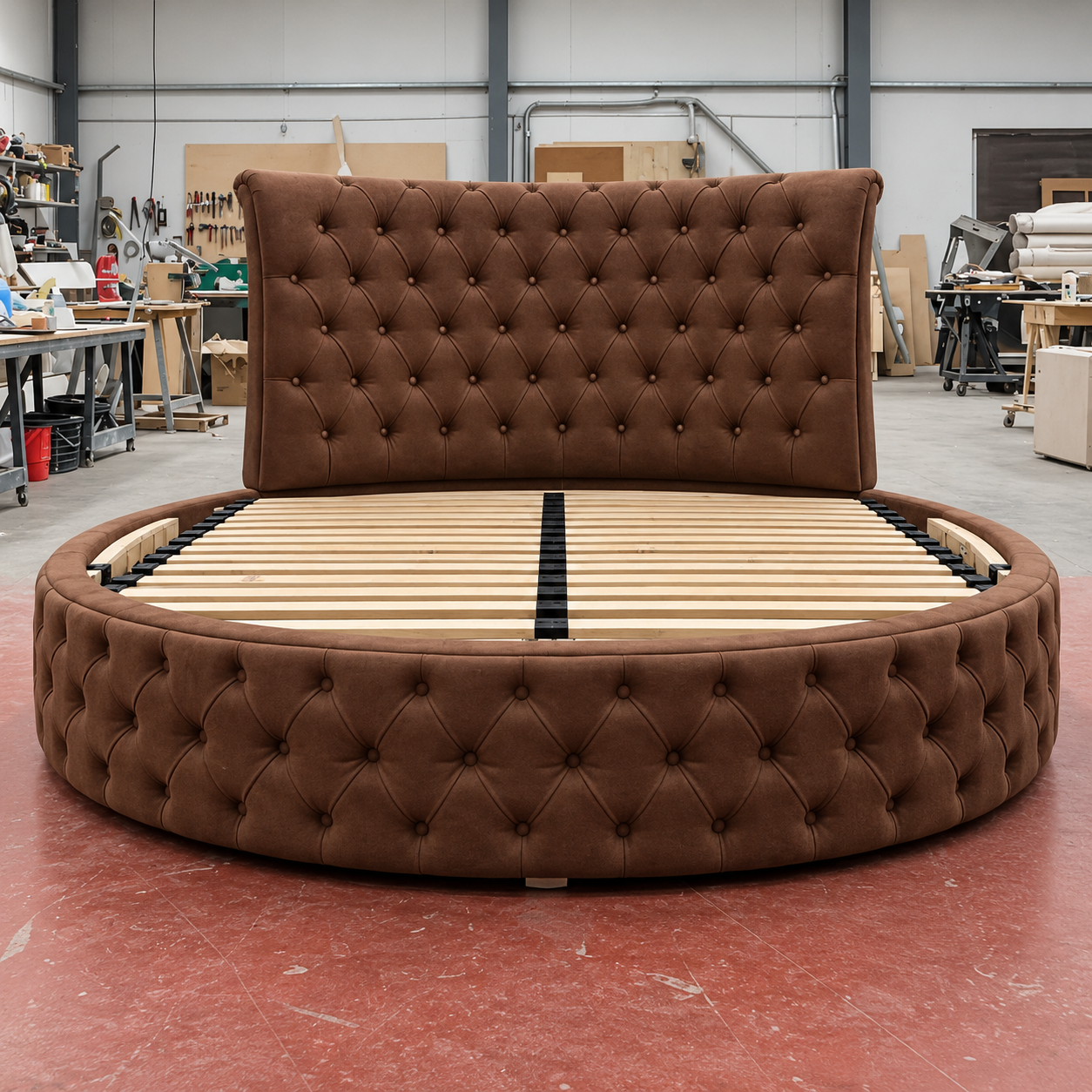 Ravello Deep Button Round Bed