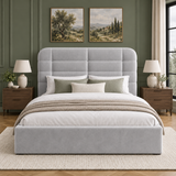 Sheffield Upholstered Grid Panel Bed Frame