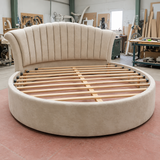 Seraphina Scalloped Round Plush Bed