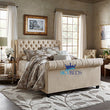 Reece Chesterfield Sleigh Bed Frame