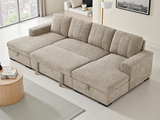 Coso U Shaped Sofa Bed in Beige