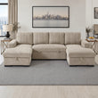 Como U Shaped Sofa Bed in Beige
