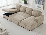 Como U Shaped Sofa Bed in Beige
