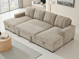 Como U Shaped Sofa Bed in Beige