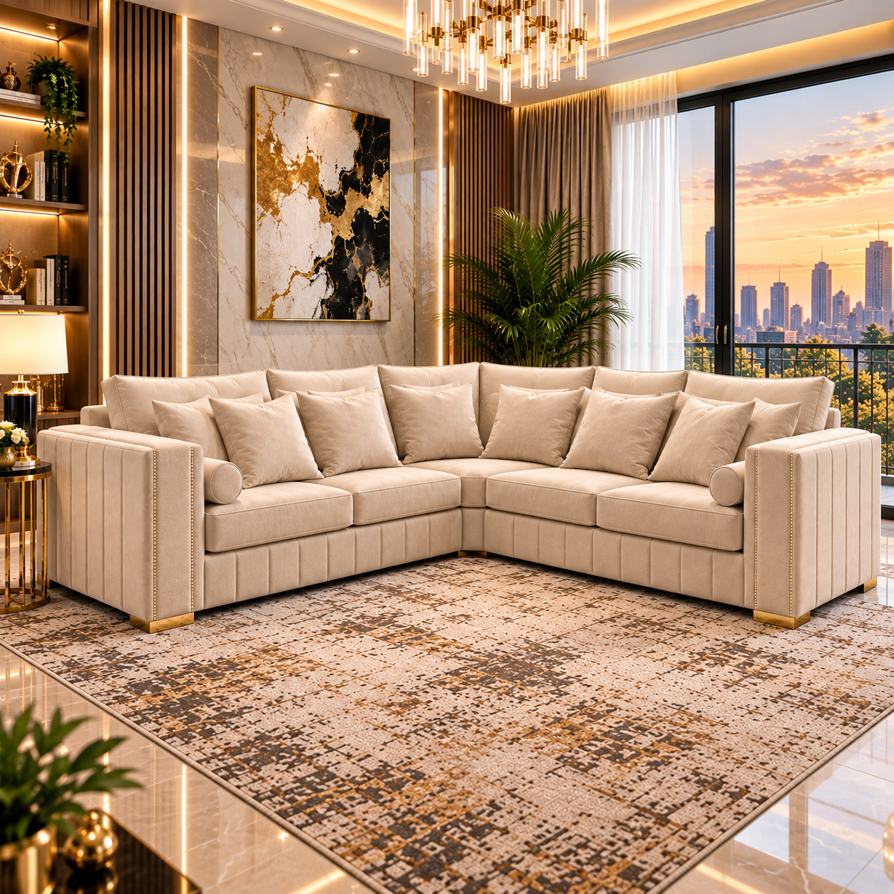 Auremont Grand 5 Seater Corner Sofa