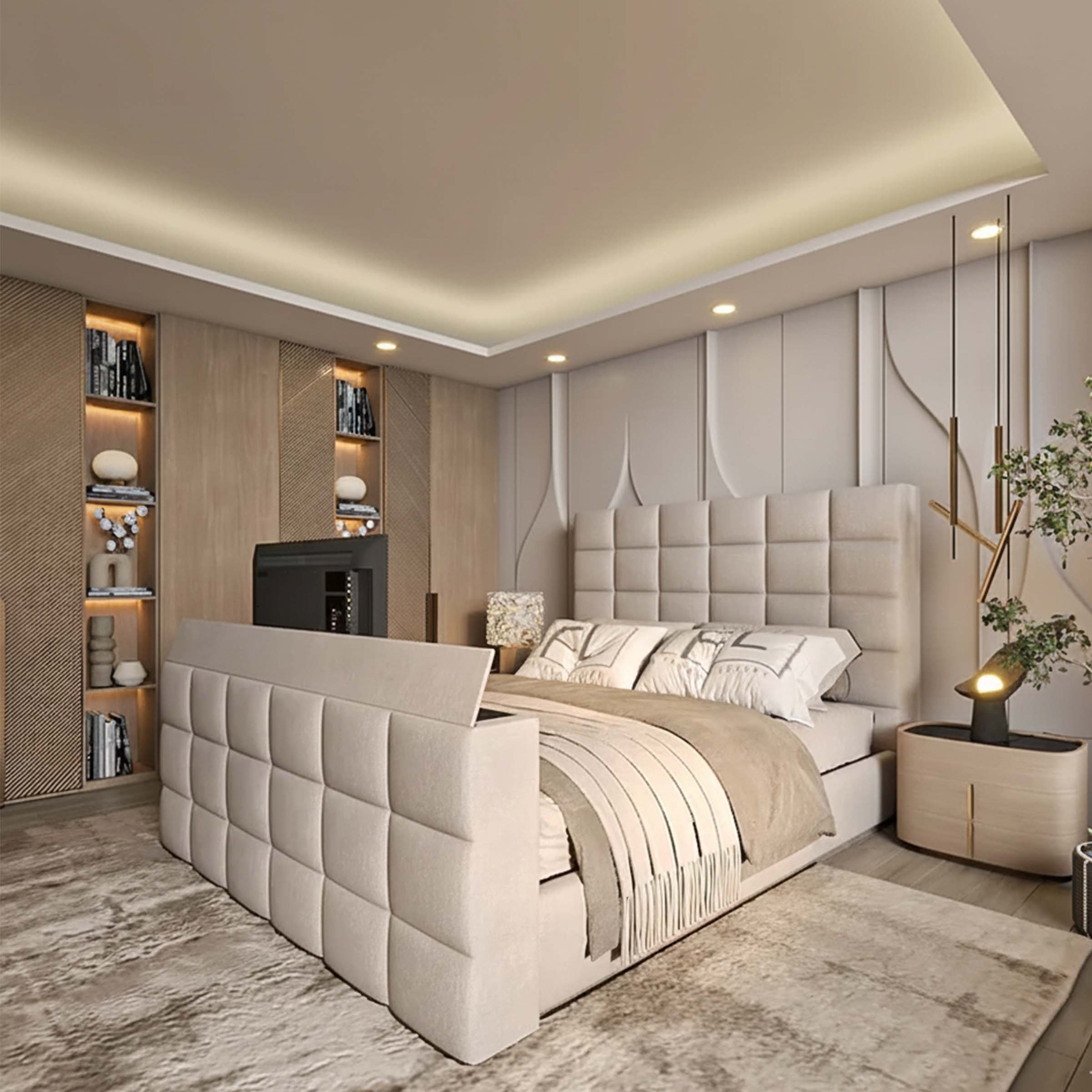 Nampi Cubed TV Bed Frame