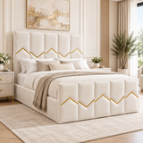 Tornum Upholstered Art Deco Bed Frame