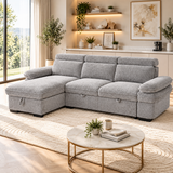 Hudson Universal Corner Sofabed In Grey