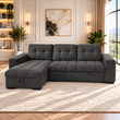 Palermo Universal Corner Sofabed In Grey