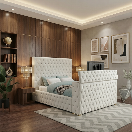 Eva Chesterfield Ambassador TV Bed Frame