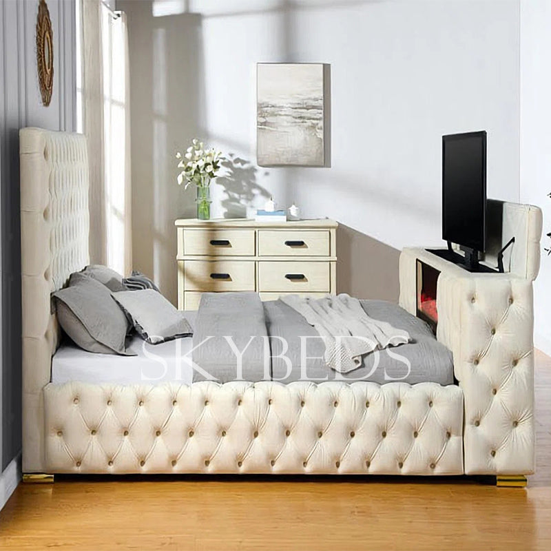 Mariana Dreams Upholstered Chesterfield TV Bed Frame