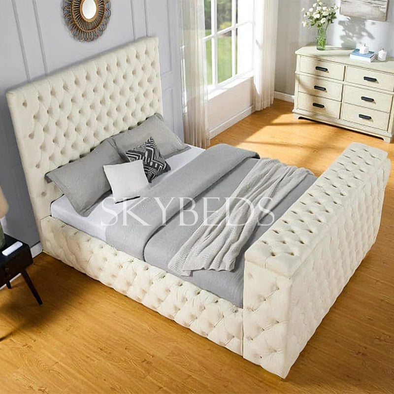 Mariana Dreams Upholstered Chesterfield TV Bed Frame