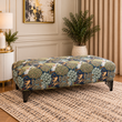 Wexford Deer & Woodland Print Upholstered Footstool Coffee Table