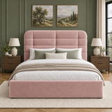 Sheffield Upholstered Grid Panel Bed Frame