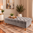 Handmade Double High Designer Chesterfield Upholstered Footstool Coffee Table